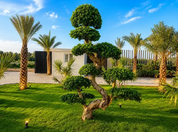 Private villa entrance and veranda