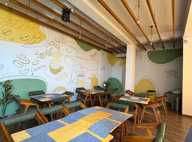 Beachfront restaurant interior